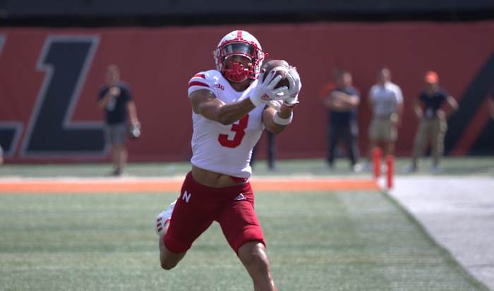 Samori Toure receiver Nebraska 2022 NFL draft